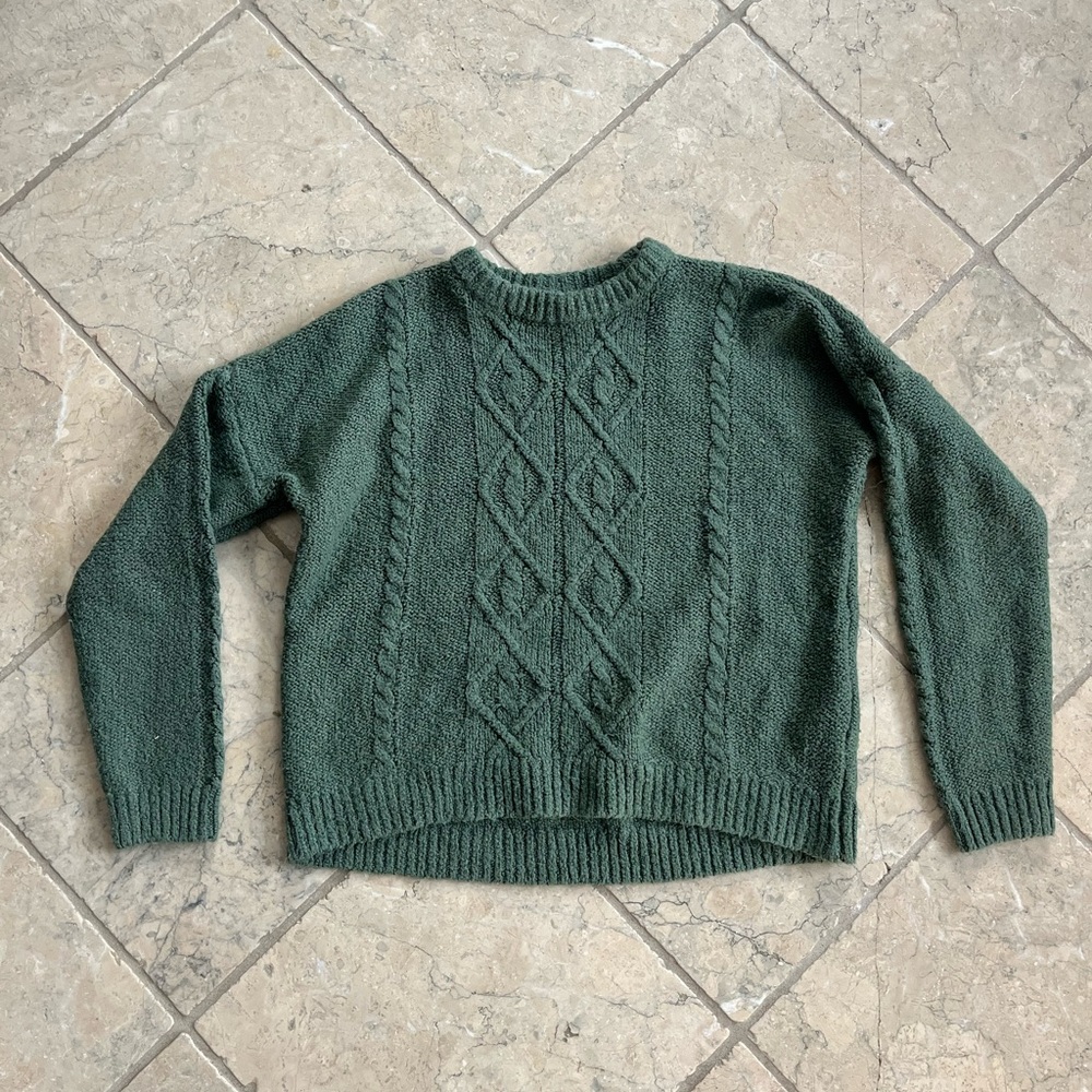 Green girls size 16 Abercrombie sweater